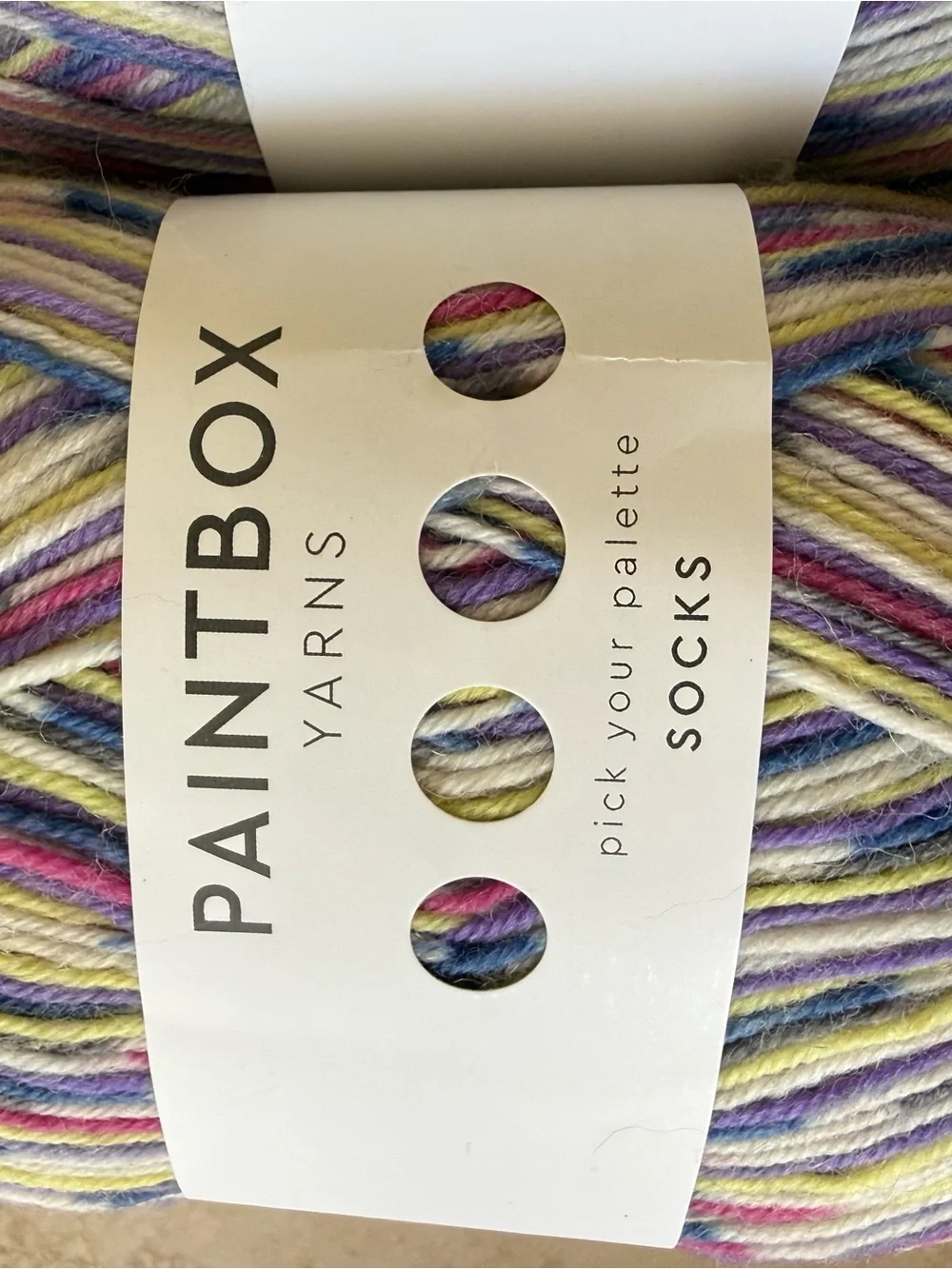 Paintbox Yarns Multicolor Sock Yarn - Pastel Stripe - 2 Skeins